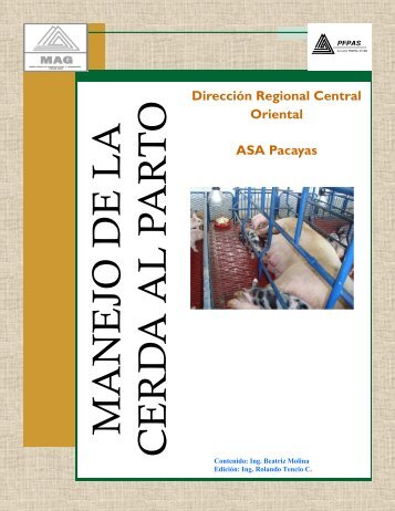 Manual de Cerdas en Parto. MAG Pacayas 2010 - InfoAgro