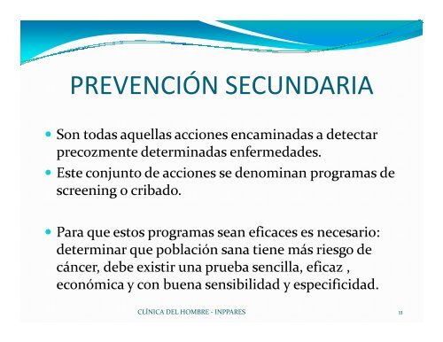 Prevención del Cáncer de Próstata. Dra. Cecilia Barahona - Inppares