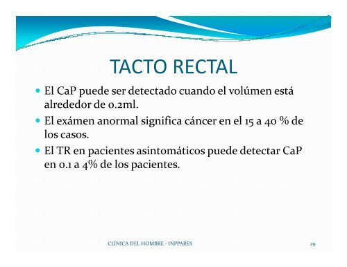 Prevención del Cáncer de Próstata. Dra. Cecilia Barahona - Inppares