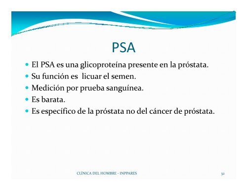 Prevención del Cáncer de Próstata. Dra. Cecilia Barahona - Inppares