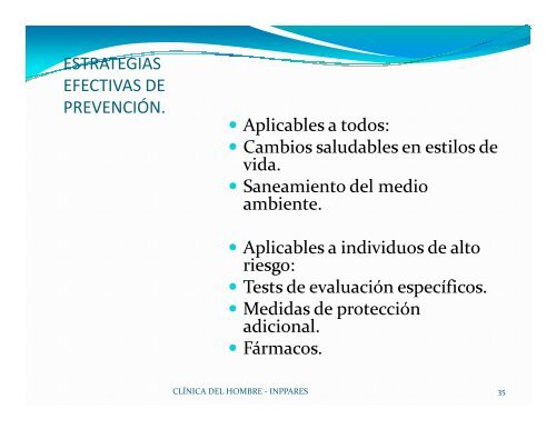 Prevención del Cáncer de Próstata. Dra. Cecilia Barahona - Inppares