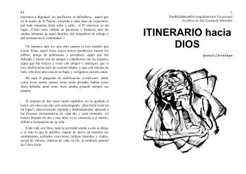 ITINERARIO hacia DIOS - Pastoral Vocacional México