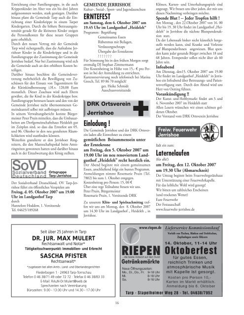 Nr. 10 · Oktober 2007 · 35. Jahrgang ... - Amt Eggebek