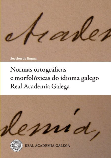 Normas ortográficas e morfolóxicas - Inicio