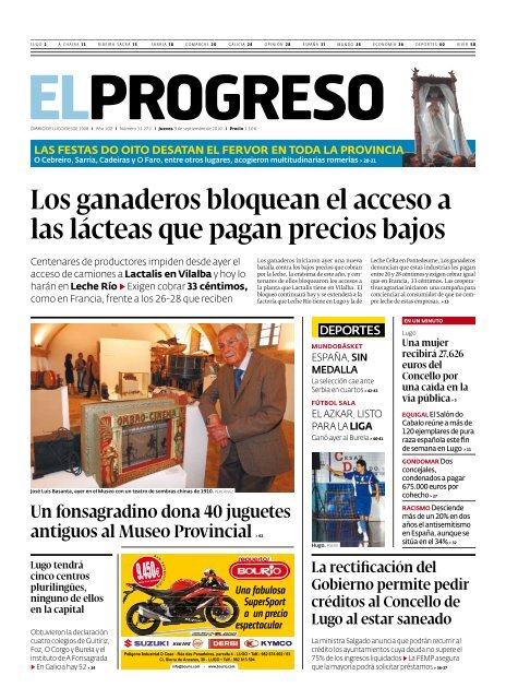 Los ganaderos bloquean el acceso a las lácteas que ... - El Progreso