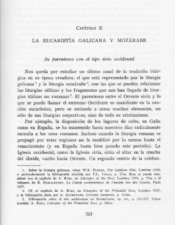 LA EUCARISTÍA GALICANA Y MOZÁRABE - 10