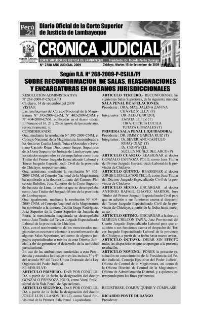 CRONICA JUDICIAL - s.peru21.pe - Perú 21