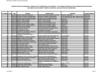 cesados - documentos fedateados - Ministerio del Trabajo y ...