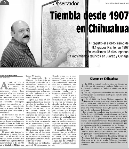 SEMANARIO CHIHUAHUENSE... SIN ATADURAS - El Observador