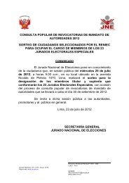 Comunicado-REV 2012 - JNE - Jurado Nacional de Elecciones