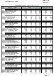 relacion de obreros permanentes - mayo 2011 - Municipalidad ...