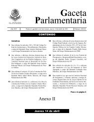 14 abr anexo II.qxd - Gaceta Parlamentaria, Cámara de Diputados