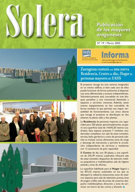 Revista nº 19 - Instituto Aragonés de Servicios Sociales - Gobierno ...