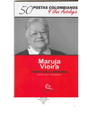 MARUJA VIEIRA TIEMPO DE LA MEMORIA Caza de Libros Ibagué ...
