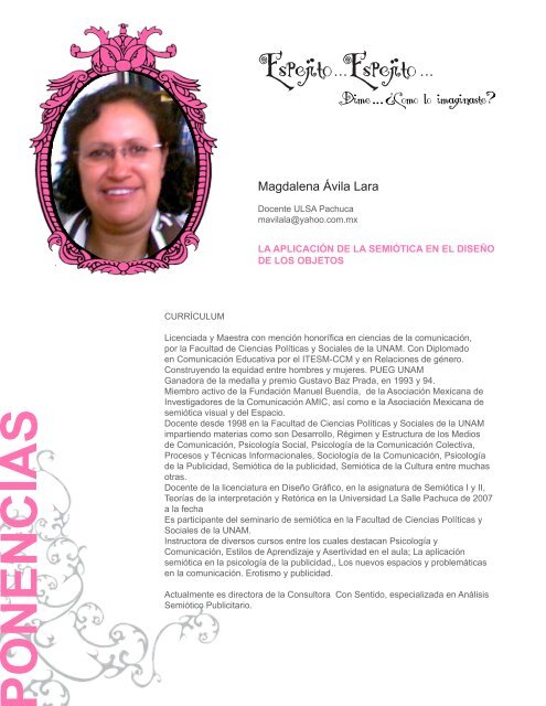 Magdalena Ávila Lara - proyectos academicos ulsa mexico ...