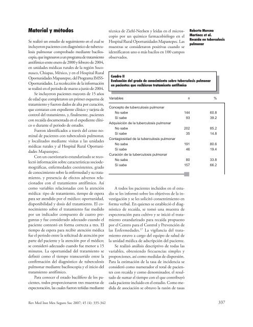 Incidencia de recaída y factores de riesgo asociados en ... - imss