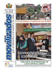 equipamiento para el sedes oruro - Ministerio de Salud y Deportes ...