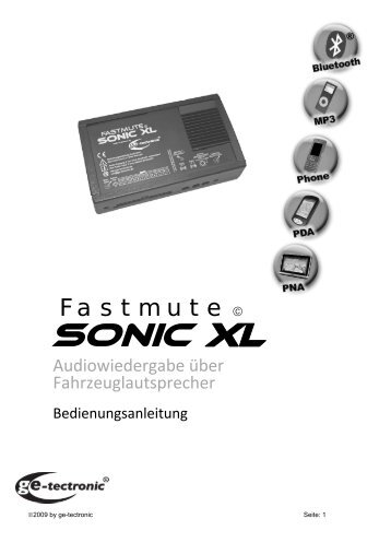 Fastmute Sonic XL (Deutsch) - ge-tectronic