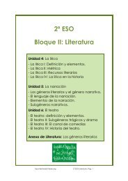 2º ESO Bloque II: Literatura - Apuntes Marea Verde