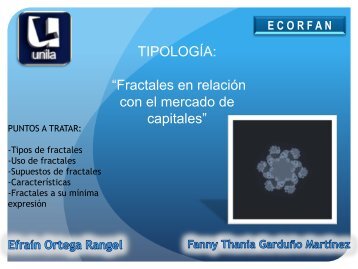 Fractales en relación con el mercado de capitales - ecorfan