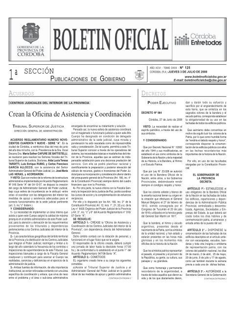 SECCIÓN - Boletin Oficial