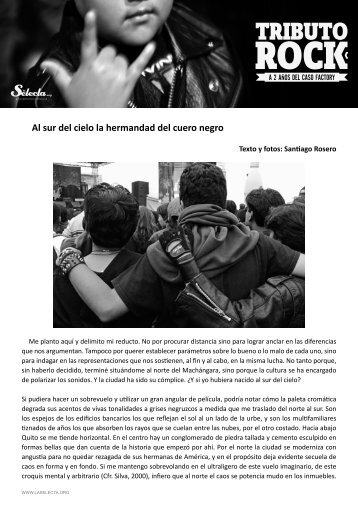Leer texto completo en PDF - La Selecta