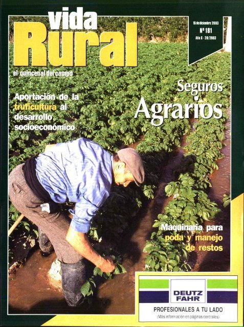 Revista Vida Rural, ISSN: 1133-8938 - Ministerio de Agricultura ...