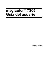 magicolor 7300 - Konica Minolta Printer Registration