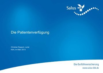 Die Patientenverfügung - Salus BKK