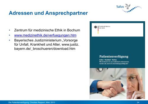 Die Patientenverfügung - Salus BKK