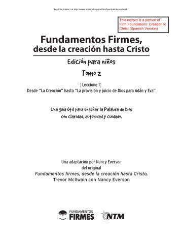 Fundamentos Firmes, - NTMbooks.com
