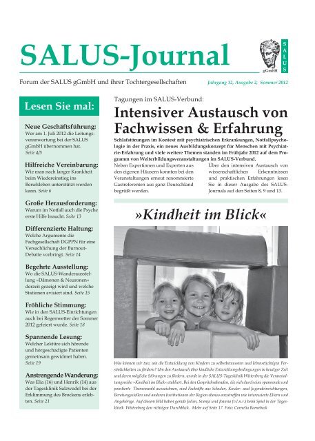 SALUS-Journal Sommerausgabe 2012.indd - SALUS gGmbH