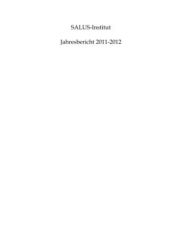 SALUS-Institut Jahresbericht 2011-2012 - SALUS gGmbH