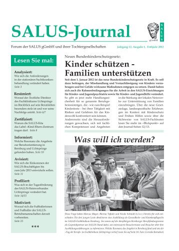 SALUS-Journal Frühjahrsausgabe 2012.indd - SALUS gGmbH