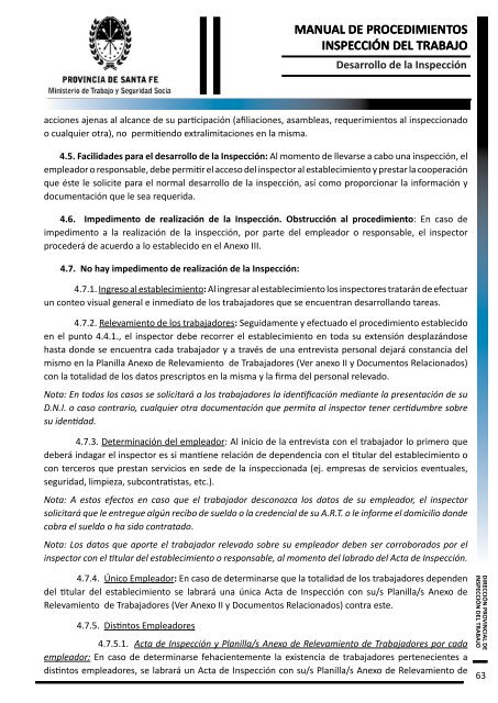 manual de procedimientos inspección del trabajo - Gobierno de la ...