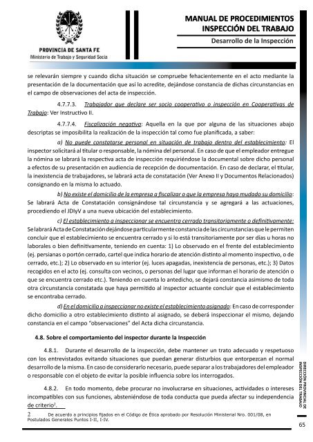 manual de procedimientos inspección del trabajo - Gobierno de la ...