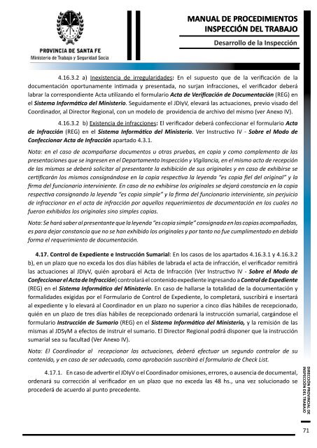 manual de procedimientos inspección del trabajo - Gobierno de la ...