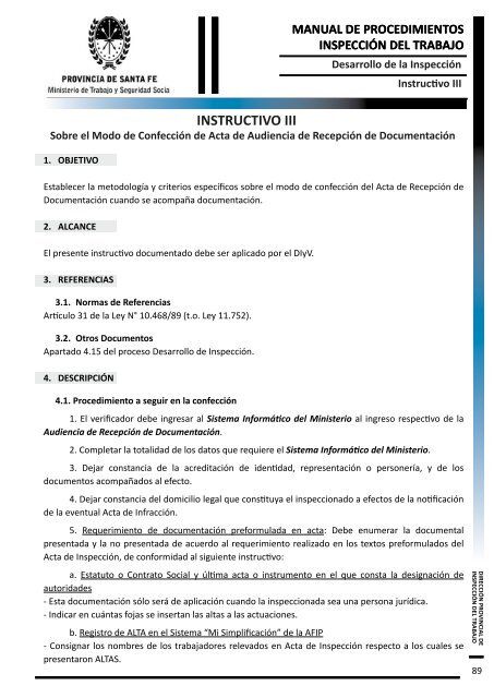 manual de procedimientos inspección del trabajo - Gobierno de la ...