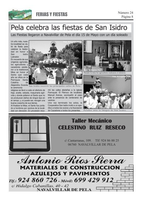 Revista en mi pueblo interior nº24 - Navalvillar de Pela