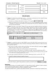 Enunciados de examen recientes - Universidad de Sevilla