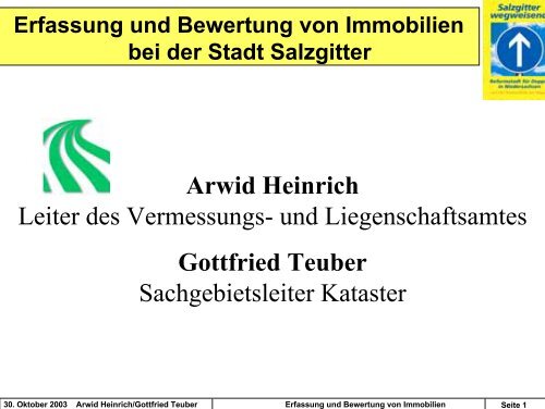 Herren Arwid Heinrich und Gottfried Teuber - Stadt Salzgitter