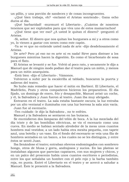 Aurora Roja de Pio Baroja - Editorial Aldevara