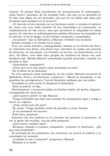 Aurora Roja de Pio Baroja - Editorial Aldevara