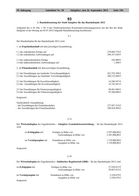 Amtsblatt 2012/20 - Stadt Salzgitter