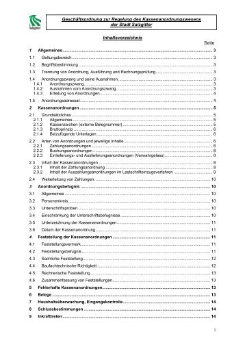 Geschäftsordnung zur Regelung des ... - Stadt Salzgitter