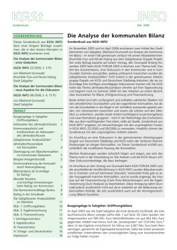 KGSt INFO Sonderdruck Mai 2006 - Stadt Salzgitter