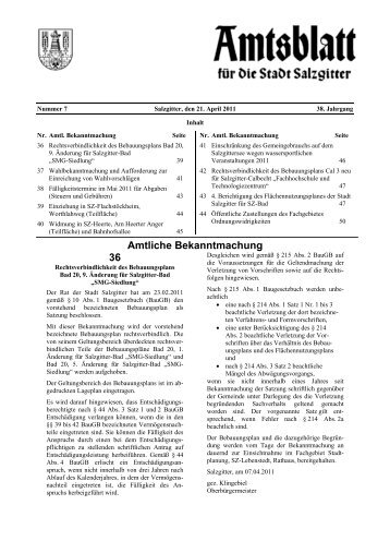 Amtsblatt 2011/07 - Stadt Salzgitter