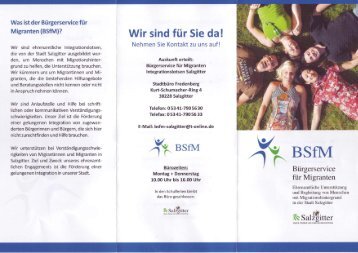 Was ist der Bürgerservice für Migranten (BSfM)? - Stadt Salzgitter
