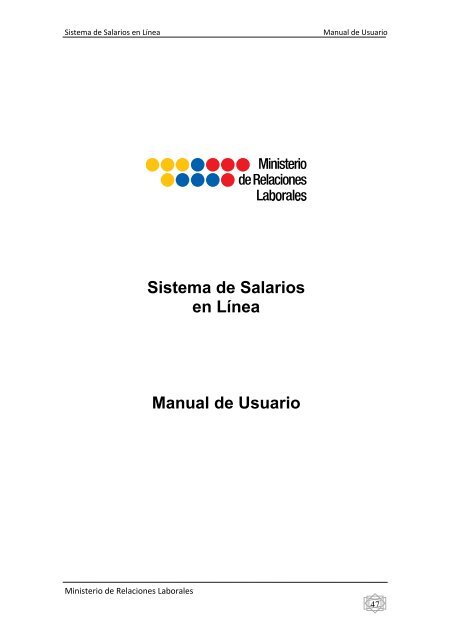 Sistema de Salarios - sistema salarial mrl