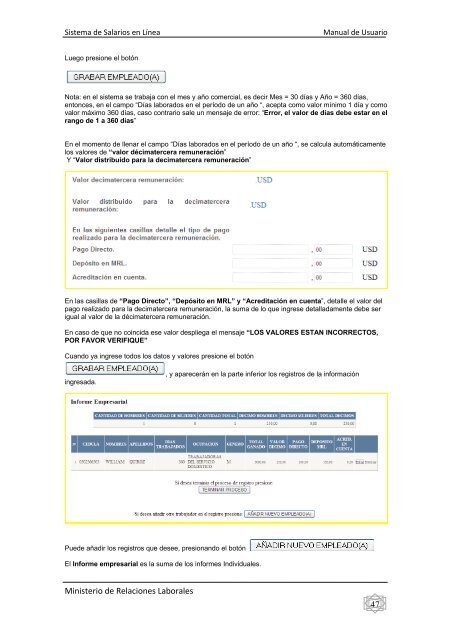 Sistema de Salarios - sistema salarial mrl